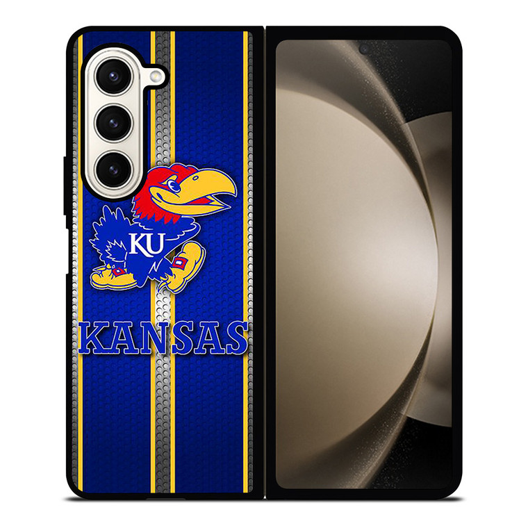 KANSAS JAYHAWKS ICON Samsung Galaxy Z Fold 5 Case Cover