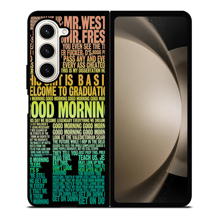 KANYE WEST RAPPER LYRICS Samsung Galaxy Z Fold 5 Case Cover