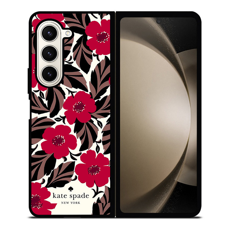 KATE SPADE FLOWER RED Samsung Galaxy Z Fold 5 Case Cover
