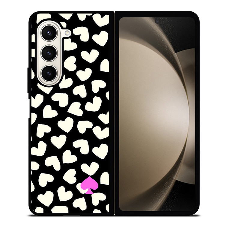 KATE SPADE LOVE HEART POLKADOTS Samsung Galaxy Z Fold 5 Case Cover