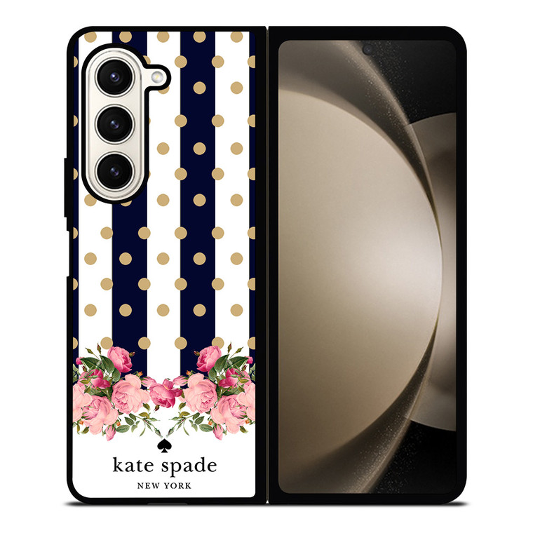 KATE SPADE NEW YORK POLKADOTS FLORAL Samsung Galaxy Z Fold 5 Case Cover KATE SPADE NEW YORK POLKADOTS FLORAL Samsung Galaxy Z Fold 5 Case Cover