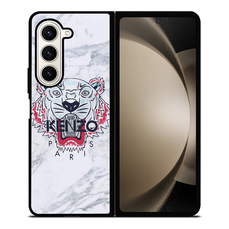 KENZO PARIS TIGER MARBLE Samsung Galaxy Z Fold 5 Case Cover