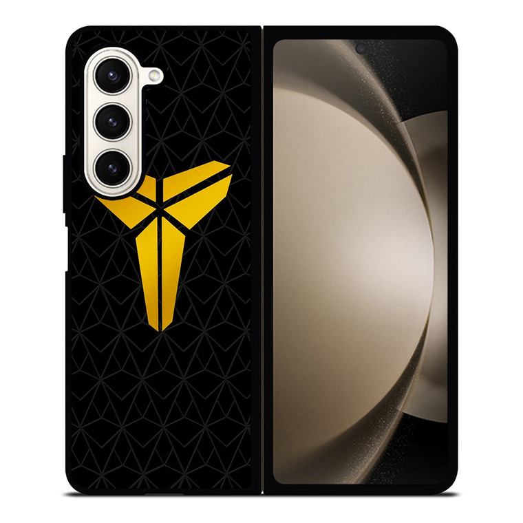 KOBE BRYANT GOLD GEOMETRIC PATTERN Samsung Galaxy Z Fold 5 Case Cover