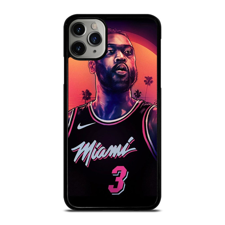 MIAMI HEAT DWYANE WADE 3 NBA iPhone 11 Pro Max Case Cover