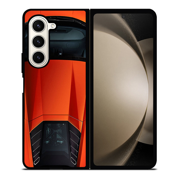LAMBORGHINI HURACAN EVO ORANGE Samsung Galaxy Z Fold 5 Case Cover