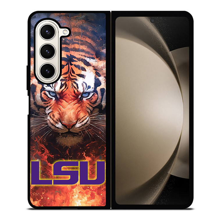LSU TIGERS LOGO LOUISIANA STATE UNIVERSITY ICON Samsung Galaxy Z Fold 5 Case Cover