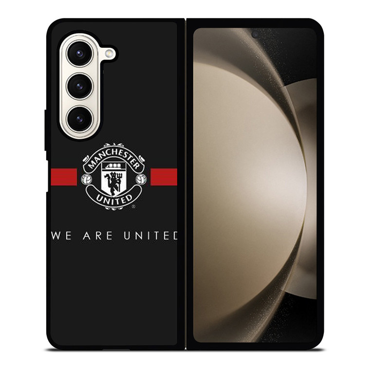 MANCHESTER UNITED BLACK Samsung Galaxy Z Fold 5 Case Cover