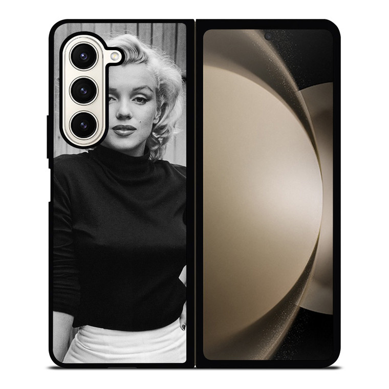 MARILYN MONROE BLACK WHITE Samsung Galaxy Z Fold 5 Case Cover