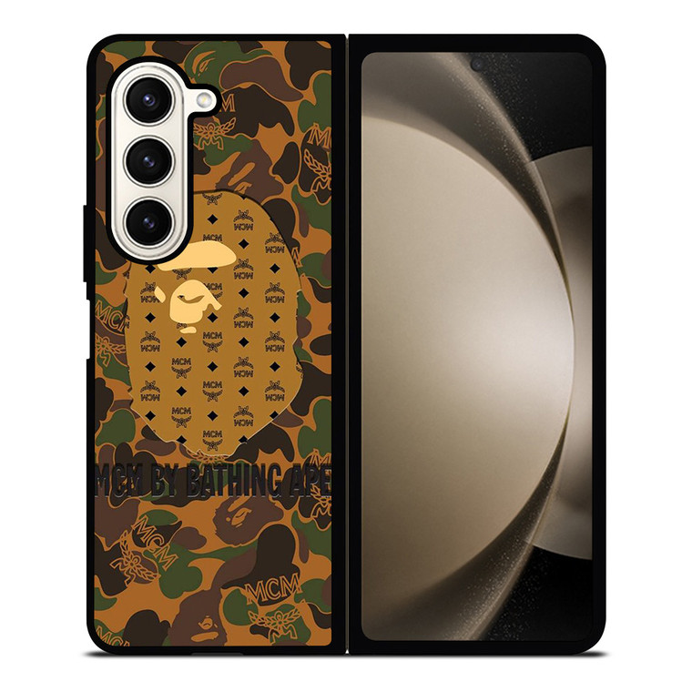 MCM BY BATHING APE CAMO Samsung Galaxy Z Fold 5 Case Cover MCM BY BATHING APE CAMO Samsung Galaxy Z Fold 5 Case Cover