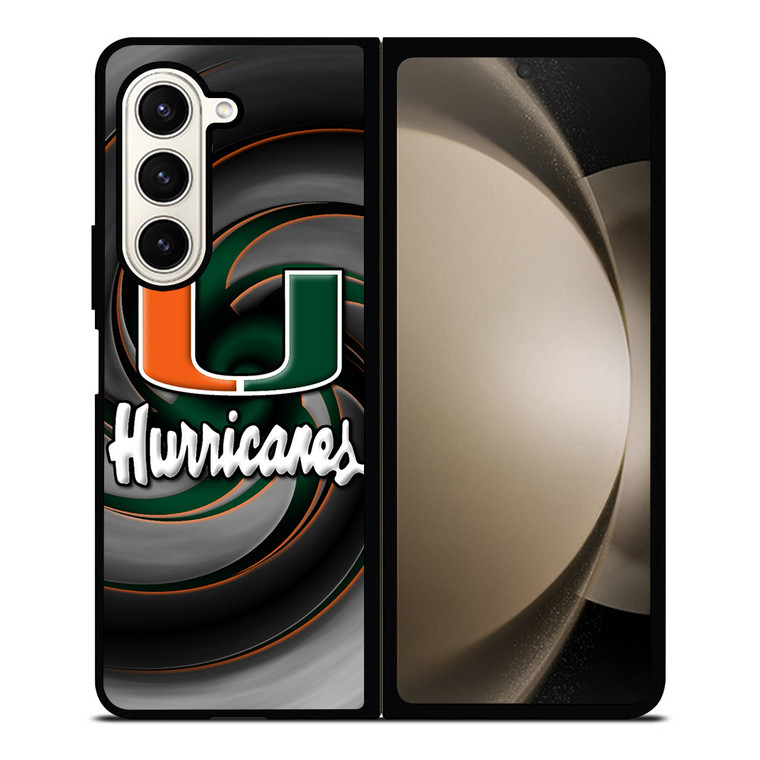 MIAMI HURRICANES ICON Samsung Galaxy Z Fold 5 Case Cover