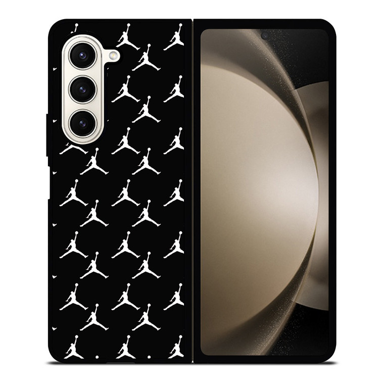 MICHAEL JORDAN SYMBOL BLACK PATTERN Samsung Galaxy Z Fold 5 Case Cover