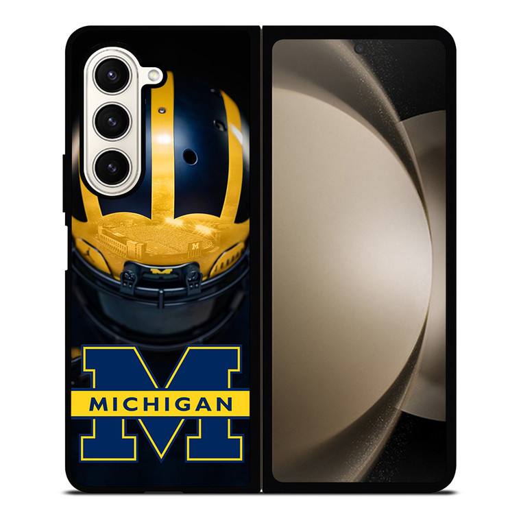 MICHIGAN WOLVERINES HELMET Samsung Galaxy Z Fold 5 Case Cover