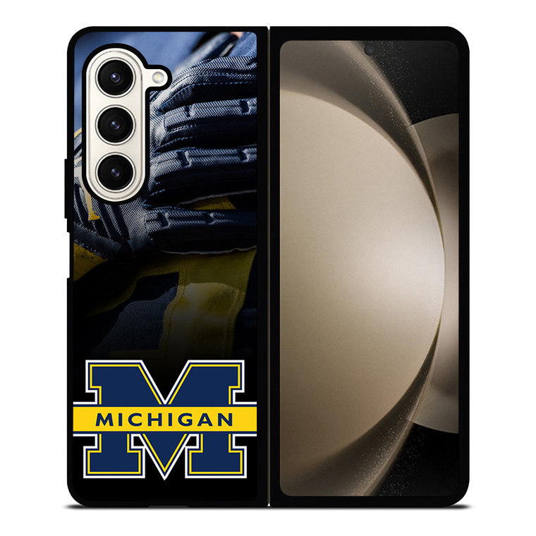 MICHIGAN WOLVERINES JERSEY GLOVES Samsung Galaxy Z Fold 5 Case Cover