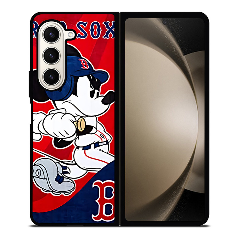 MICKEY MOUSE BOSTON RED SOX Samsung Galaxy Z Fold 5 Case Cover