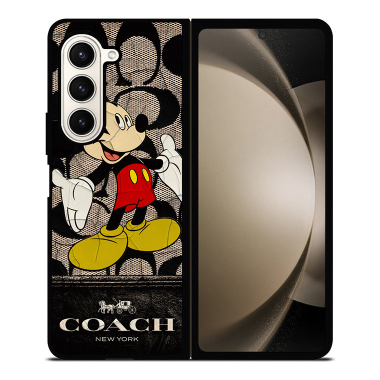 MICKEY MOUSE COACH NEW YORK Samsung Galaxy Z Fold 5 Case Cover