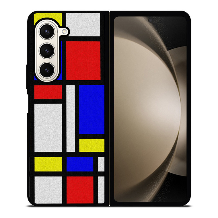 MONDRIAN COLORFUL LAYOUT Samsung Galaxy Z Fold 5 Case Cover