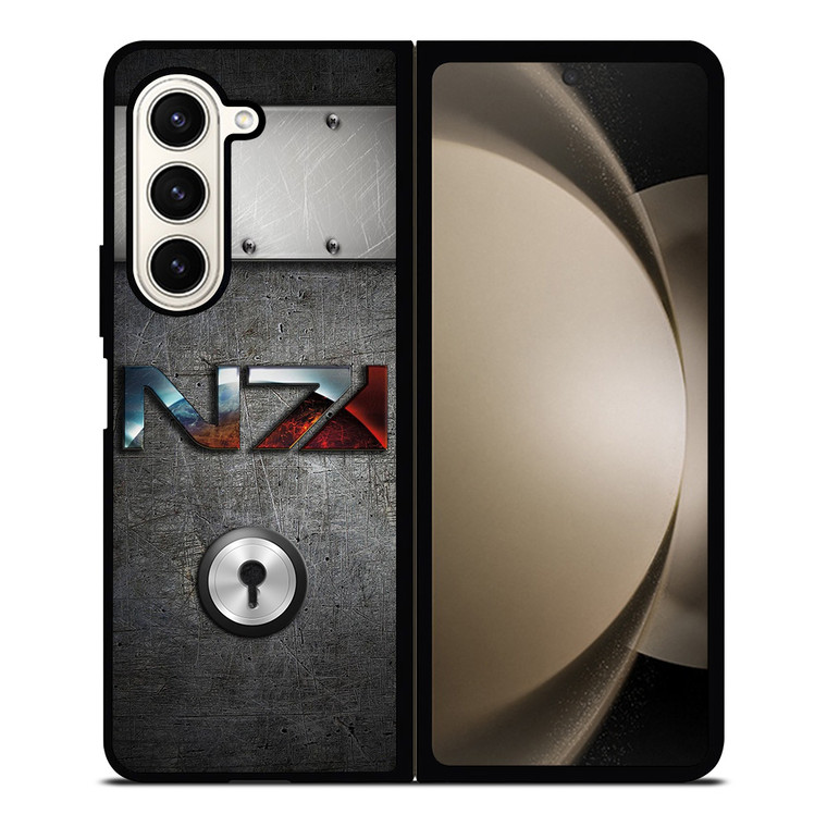 N7 MASS EFFECT METAL LOGO Samsung Galaxy Z Fold 5 Case Cover