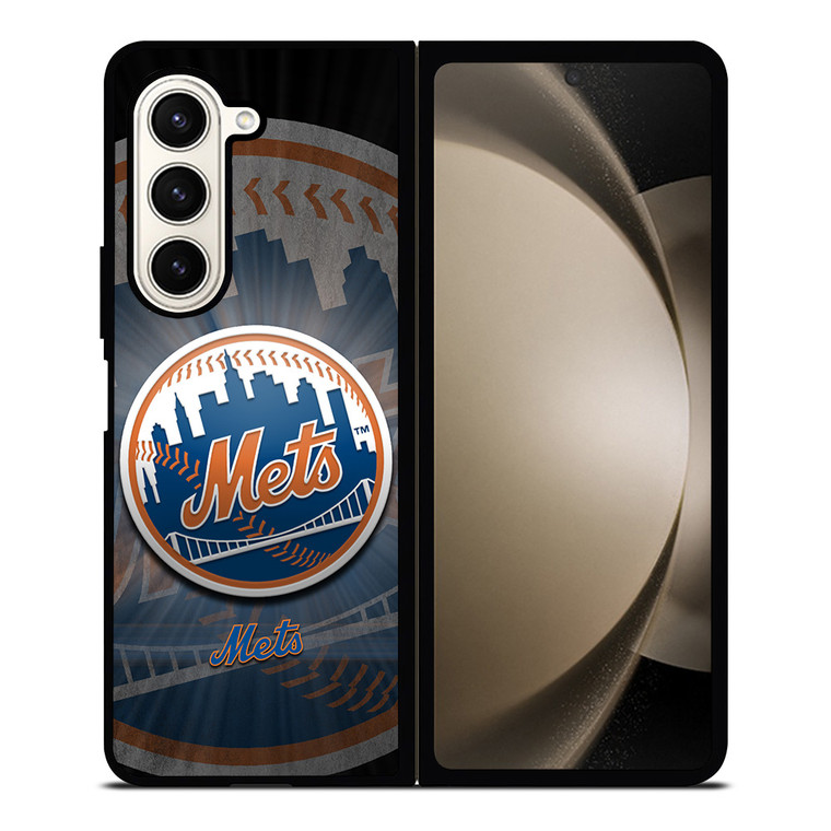NEW YORK METS MLB LOGO Samsung Galaxy Z Fold 5 Case Cover