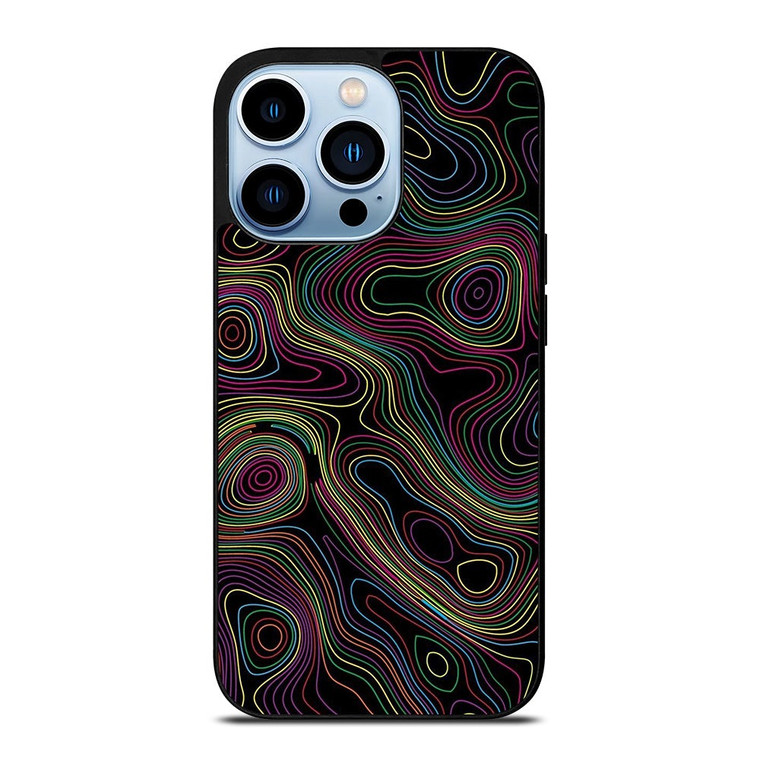 COLORFUL ABSTRACT LINES iPhone 13 Pro Max Case Cover