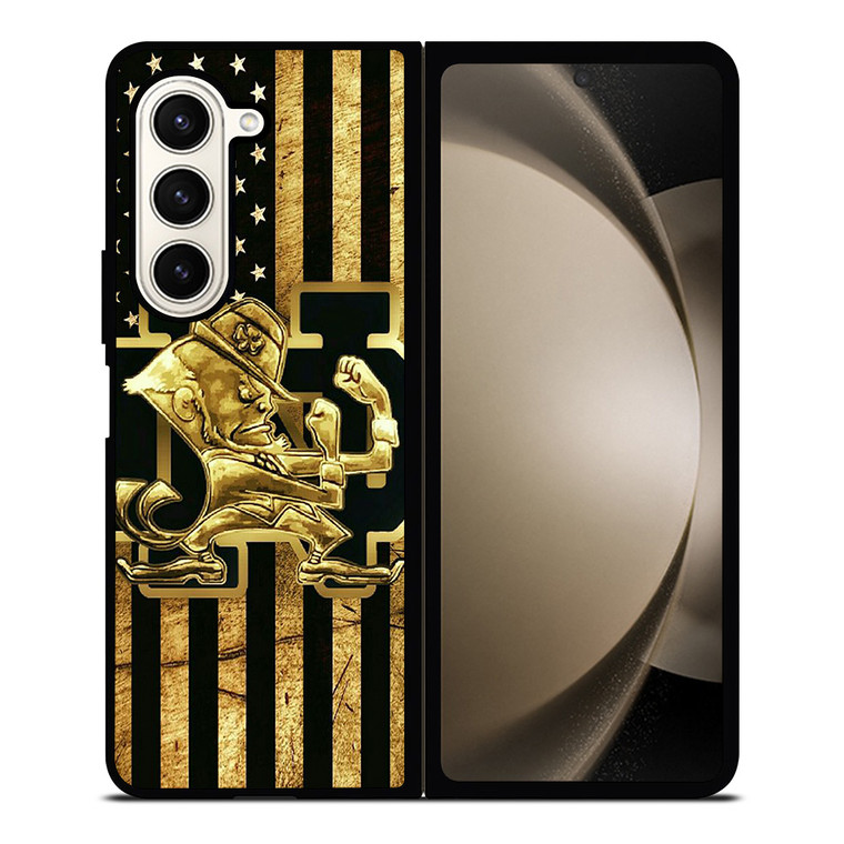 NOTRE DAME FIGHTING IRISH GOLD Samsung Galaxy Z Fold 5 Case Cover