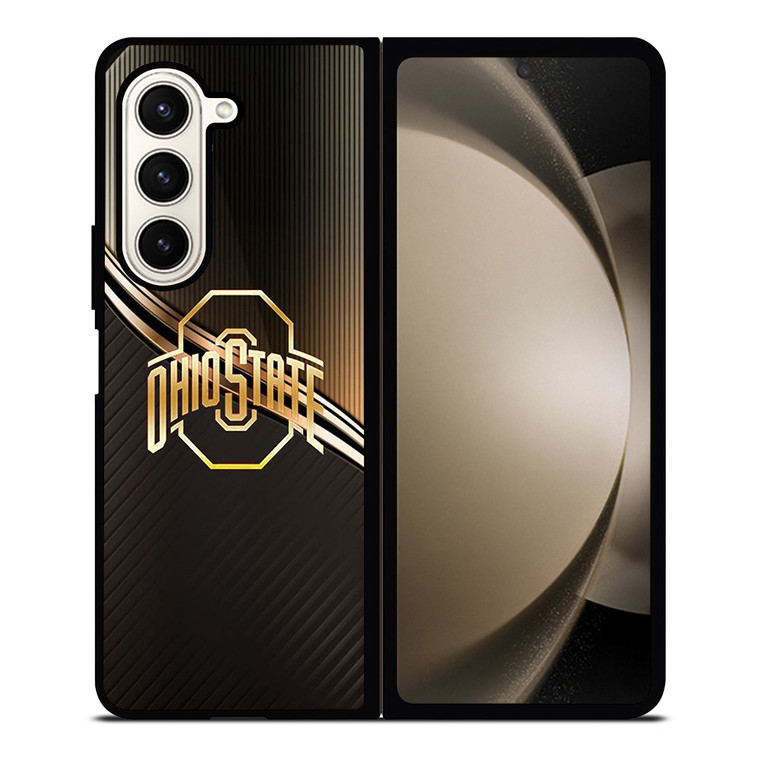 OHIO STATE FOOTBALL GOLD LOGO Samsung Galaxy Z Fold 5 Case Cover