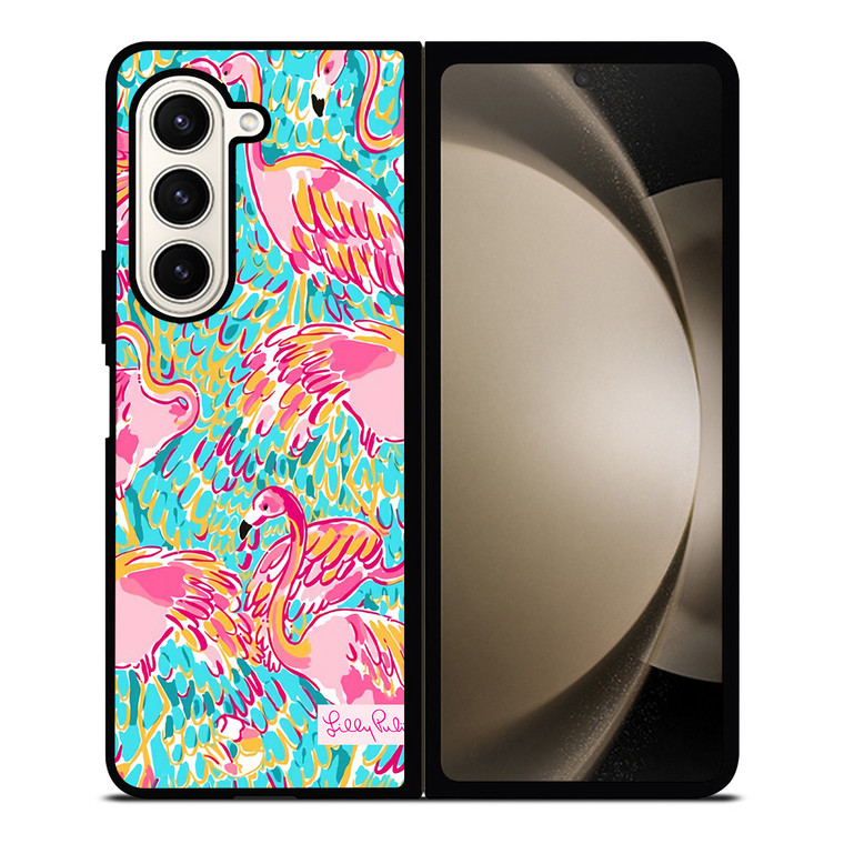 PATTERN LILLY PULITZER FLAMINGO Samsung Galaxy Z Fold 5 Case Cover