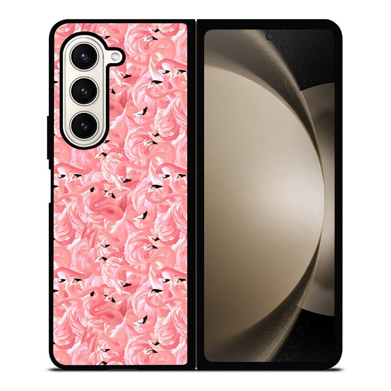 PINK FLAMINGO PATTERN Samsung Galaxy Z Fold 5 Case Cover