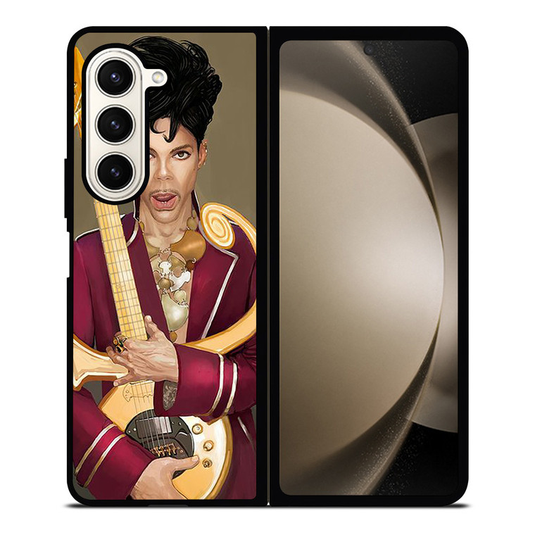 PRINCE PURPLE IN MEMORIAM AND GUITAR Samsung Galaxy Z Fold 5 Case Cover