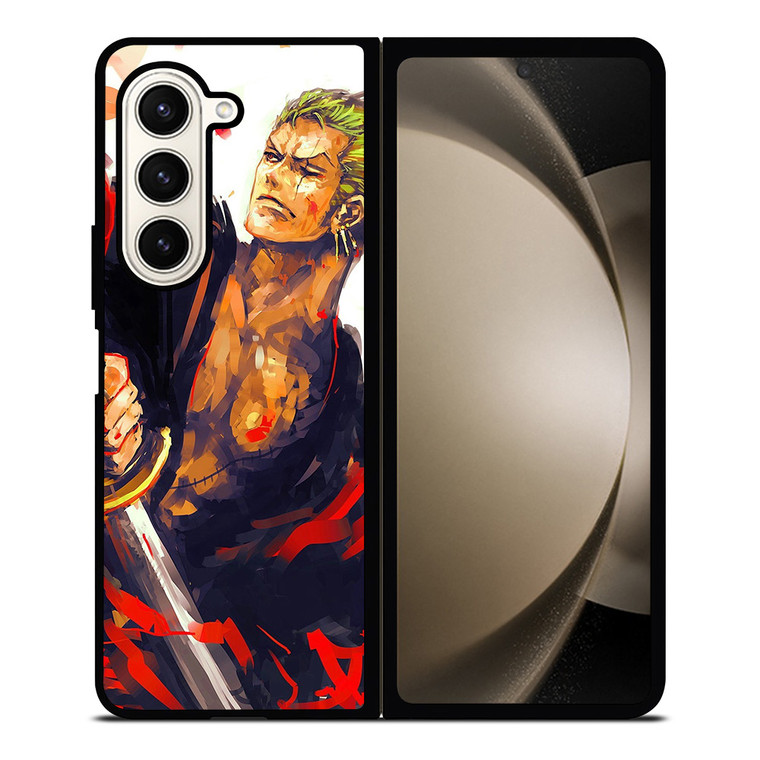 RORONOA ZORO ONE PIECE ART Samsung Galaxy Z Fold 5 Case Cover