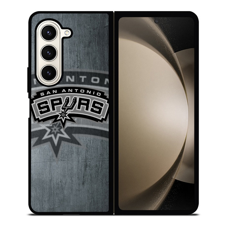 SAN ANTONIO SPURS METAL LOGO Samsung Galaxy Z Fold 5 Case Cover