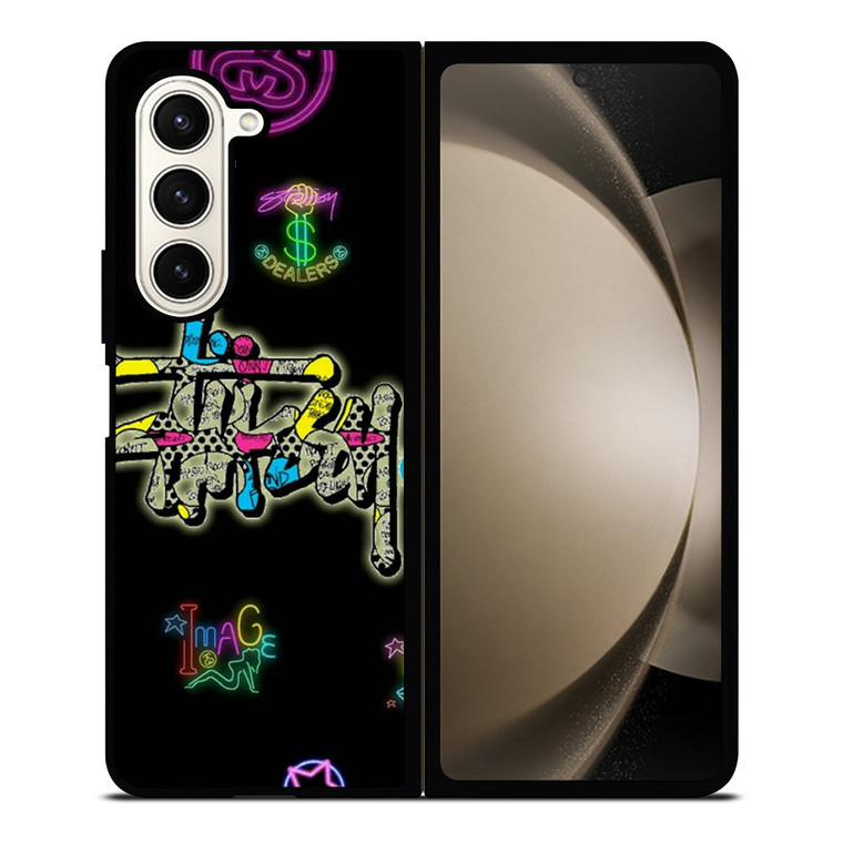STUSSY LOGO COLOR FULL Samsung Galaxy Z Fold 5 Case Cover