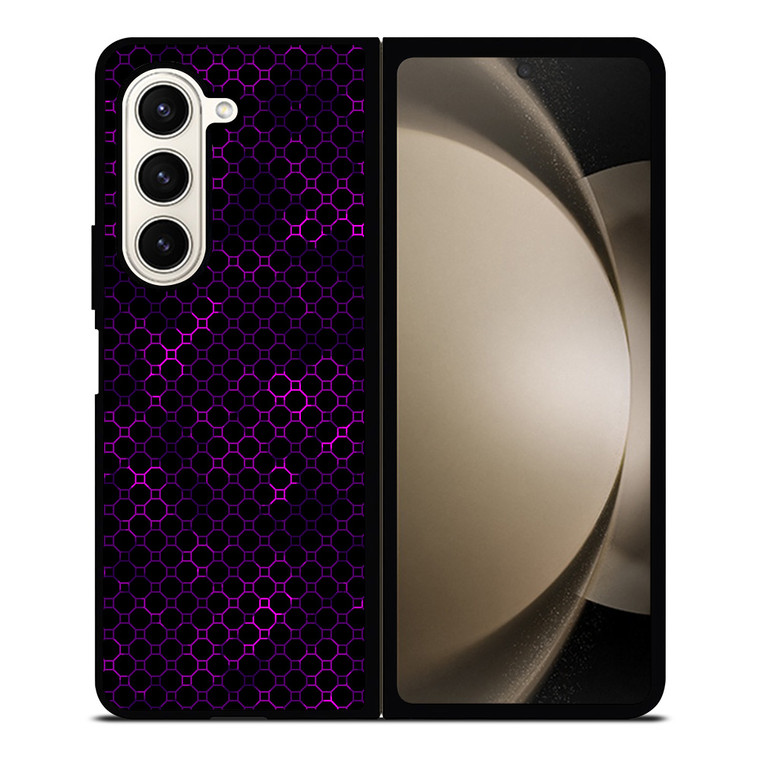 STYLISH HEXAGONAL VIOLET PATTERN Samsung Galaxy Z Fold 5 Case Cover