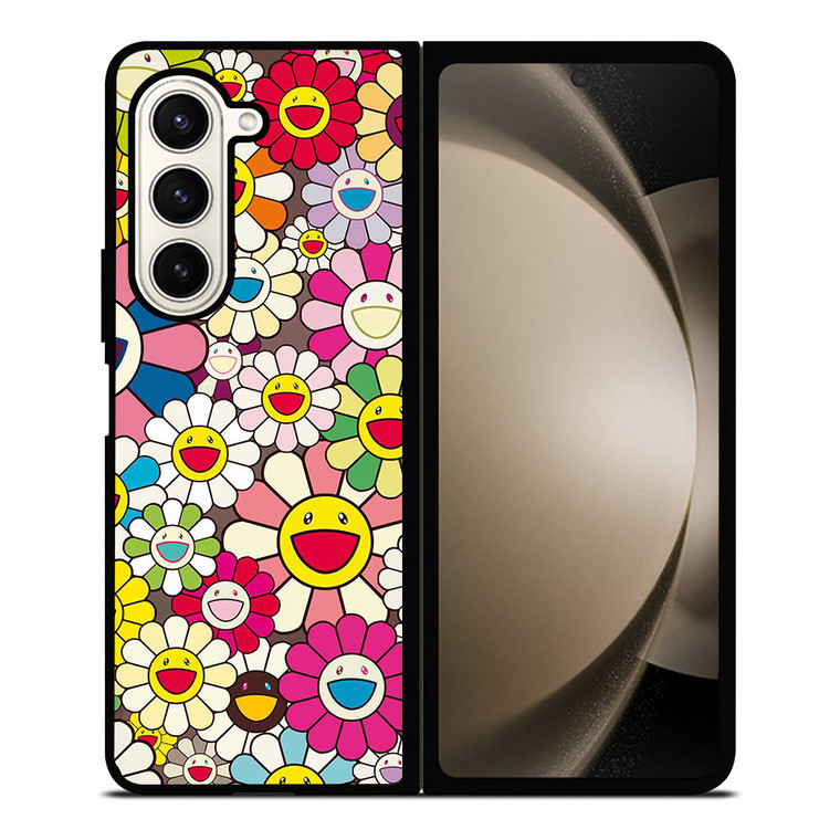 TAKASHI MURAKAMI FLOWERS COLLAGE Samsung Galaxy Z Fold 5 Case Cover