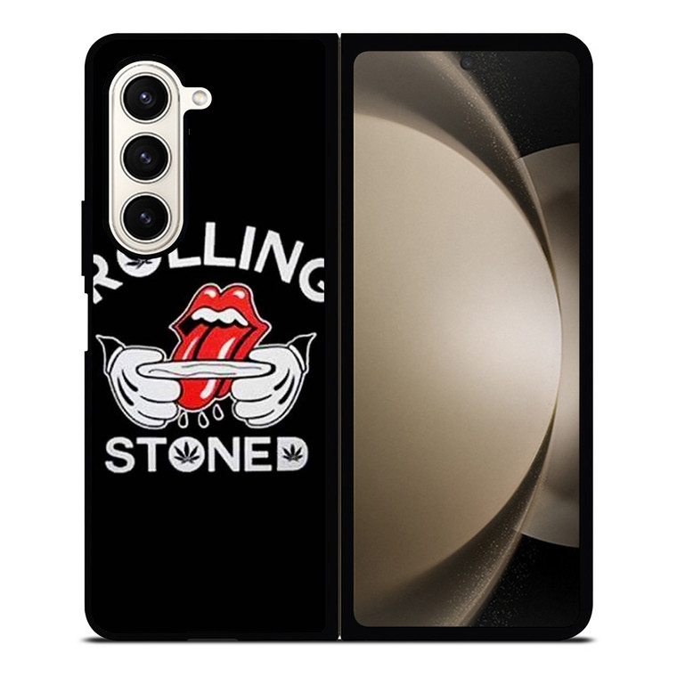 THE ROLLING STONES WEED LOGO Samsung Galaxy Z Fold 5 Case Cover