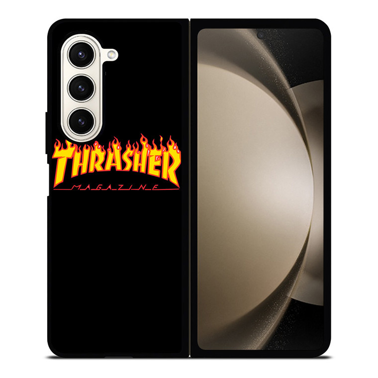 THRASHER LOGO SKATEBOARD MAGAZINE Samsung Galaxy Z Fold 5 Case Cover