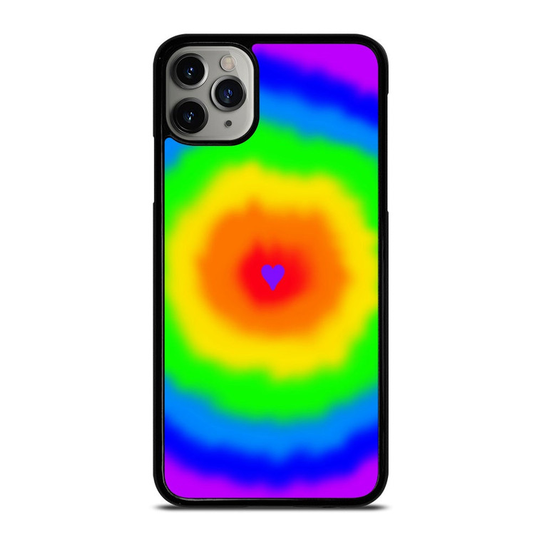 LOVE RAINBOW TIE DYE PATTERN iPhone 11 Pro Max Case Cover