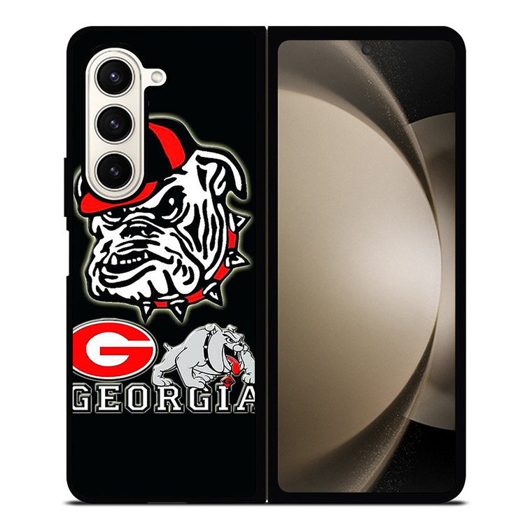 UNIVERSITY OF GEORGIA BULLDOGS ICON Samsung Galaxy Z Fold 5 Case Cover