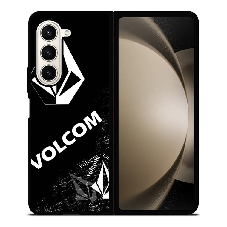VOLCOM BLACK LOGO Samsung Galaxy Z Fold 5 Case Cover VOLCOM BLACK LOGO Samsung Galaxy Z Fold 5 Case Cover