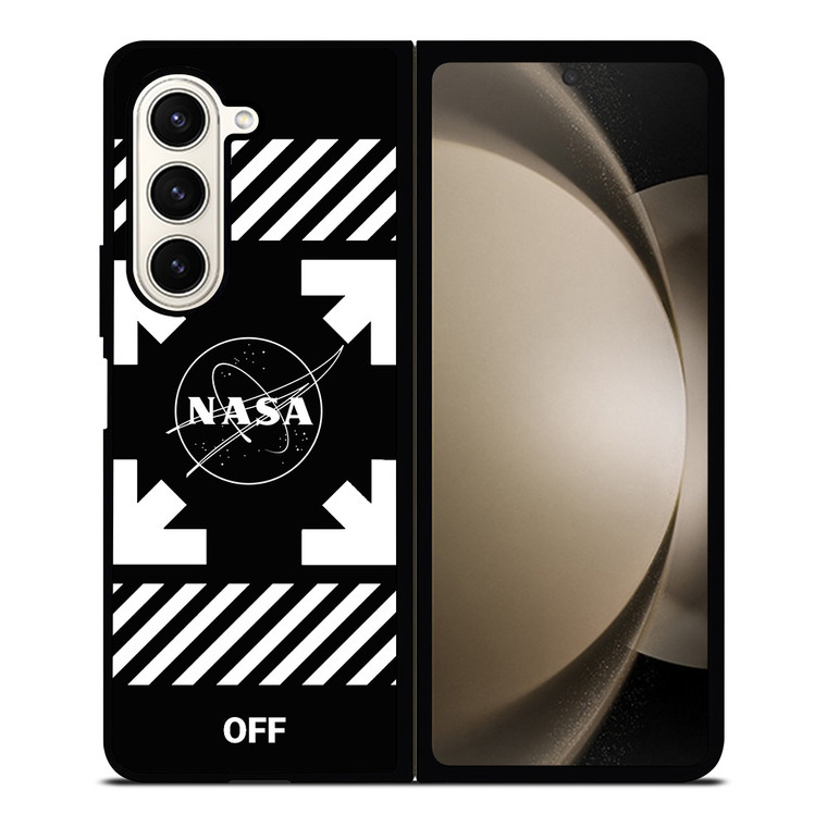 WHITE NASA OFF Samsung Galaxy Z Fold 5 Case Cover