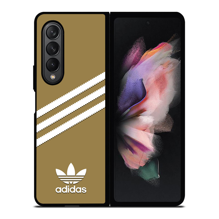 ADIDAS ORIGINALS STRIPES BEIGE Samsung Galaxy Z Fold 3 Case Cover