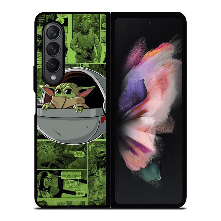 BABY YODA STAR WARS COMICS Samsung Galaxy Z Fold 3 Case Cover
