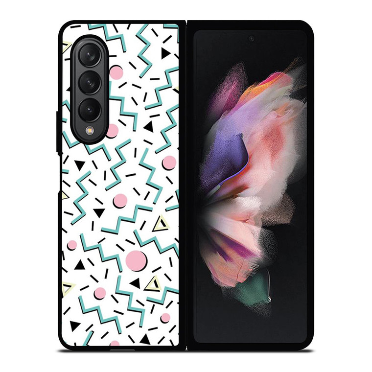 BACK TO 80S PATTERN Samsung Galaxy Z Fold 3 Case Cover