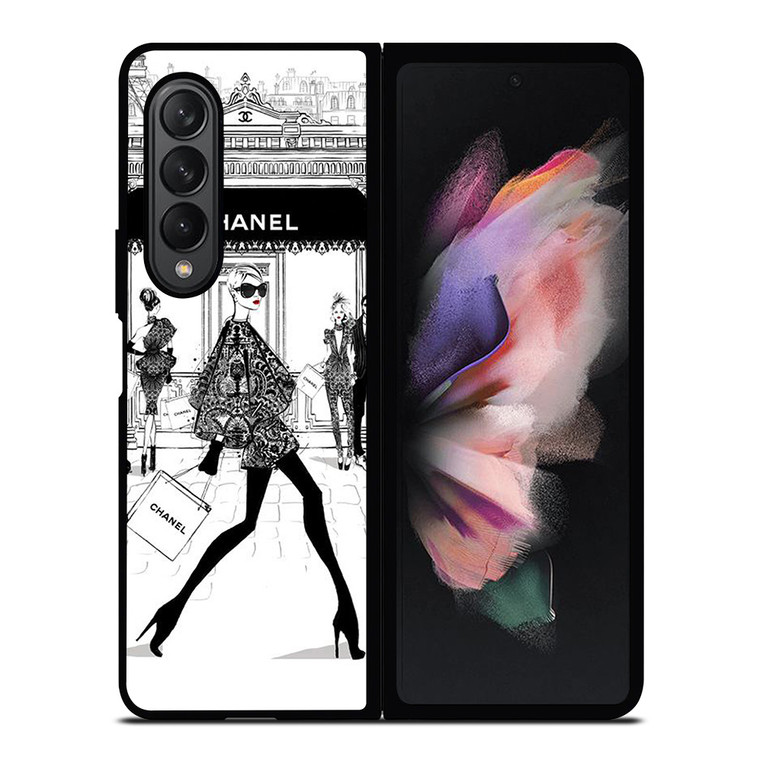 BEAUTY FASHION MEGAN HESS CLIPART Samsung Galaxy Z Fold 3 Case Cover
