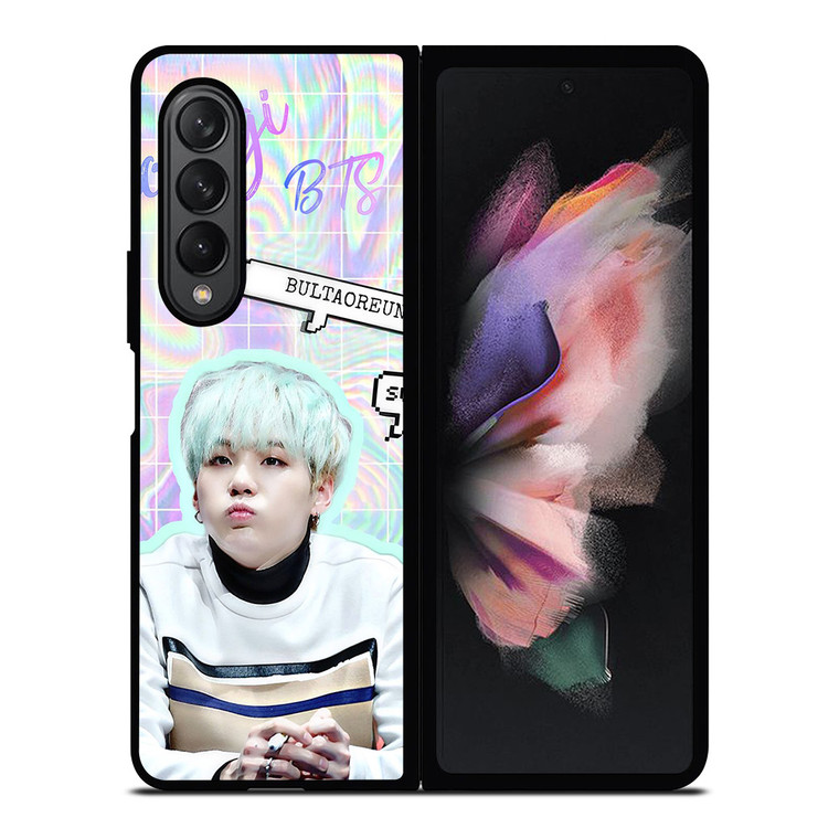 BTS SUGA CUTE Samsung Galaxy Z Fold 3 Case Cover