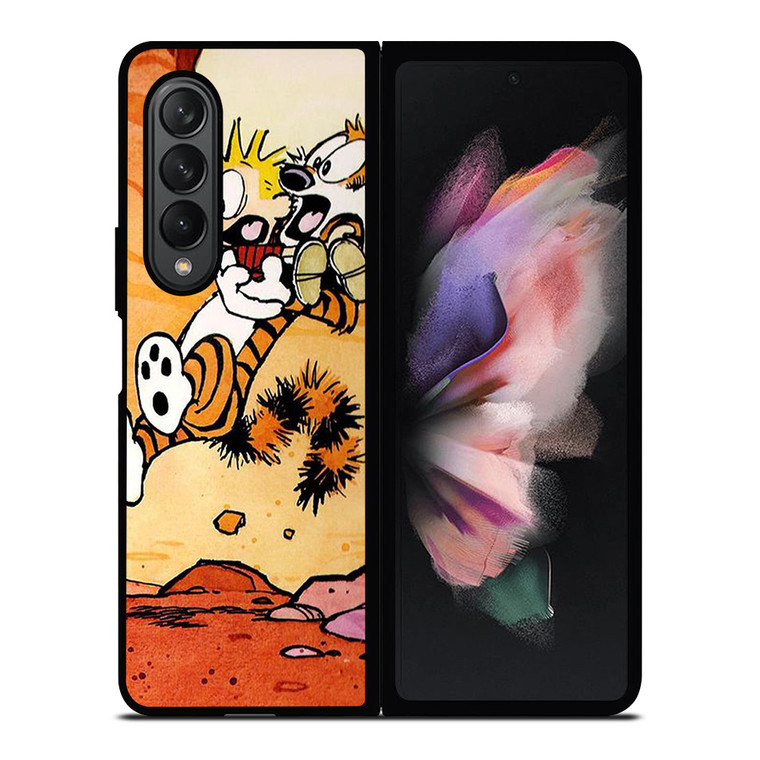CALVIN AND HOBBES CARTOON 3 Samsung Galaxy Z Fold 3 Case Cover