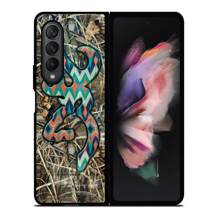 CAMO BROWNING LOGO Samsung Galaxy Z Fold 3 Case Cover