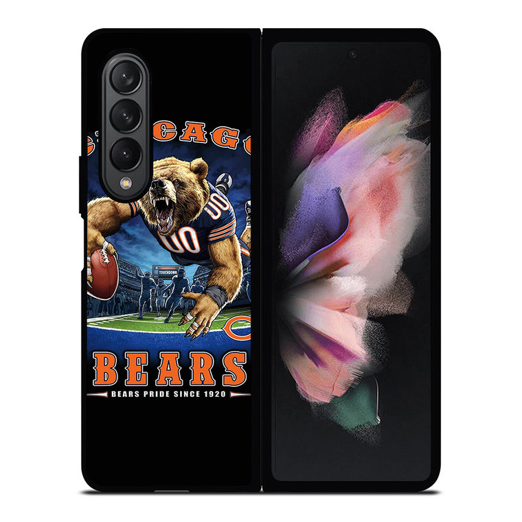 CHICAGO BEARS FOOTBALL MASCOT Samsung Galaxy Z Fold 3 Case Cover