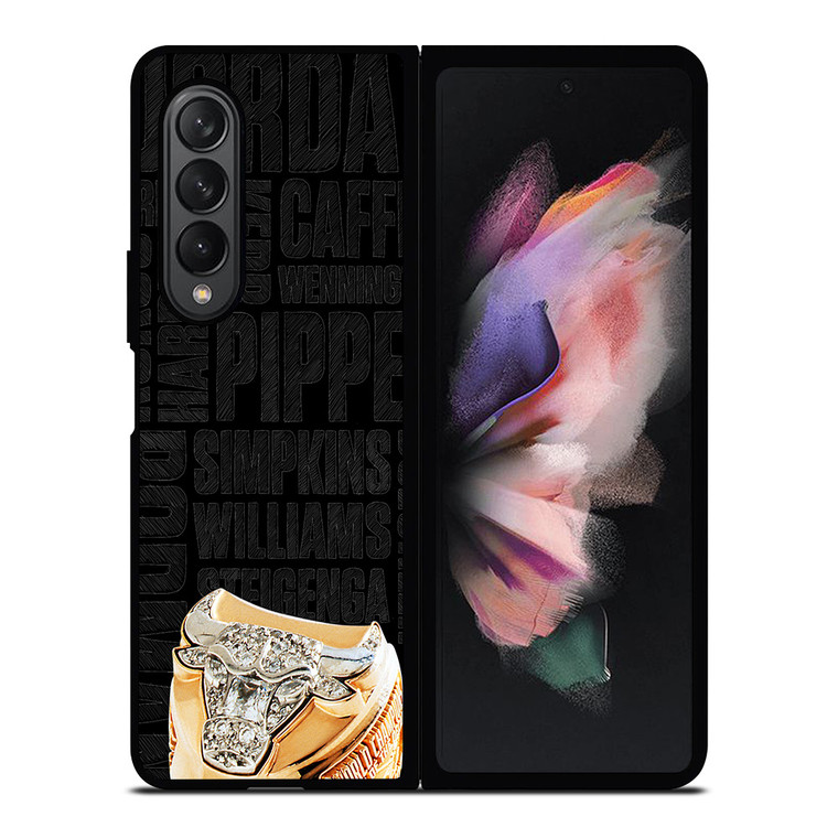 CHICAGO BULLS RING AND NAME Samsung Galaxy Z Fold 3 Case Cover