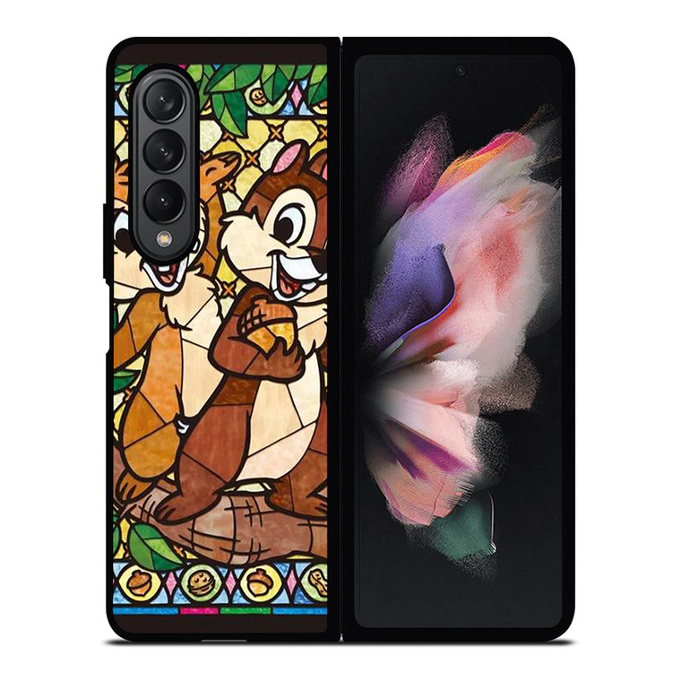 CHIP AND DALE DISNEY GLASS Samsung Galaxy Z Fold 3 Case Cover