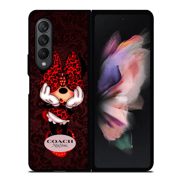 COACH MINNIE MOUSE NEW YORK Samsung Galaxy Z Fold 3 Case Cover